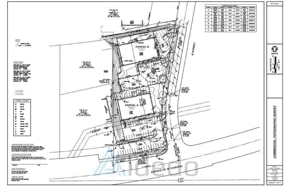 Commercial Boundary Survey for US Sample Project
