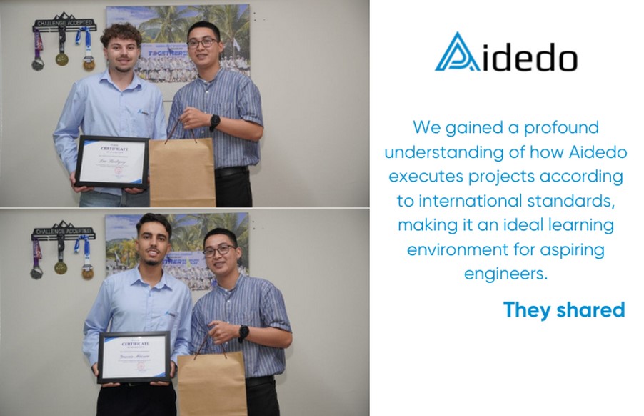 the experience of the first international interns at aidedo 03