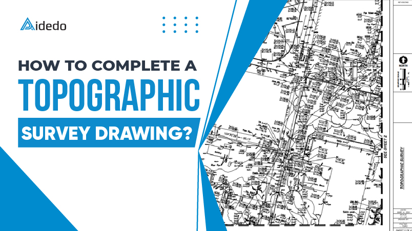 how to complete a topographic survey drawing