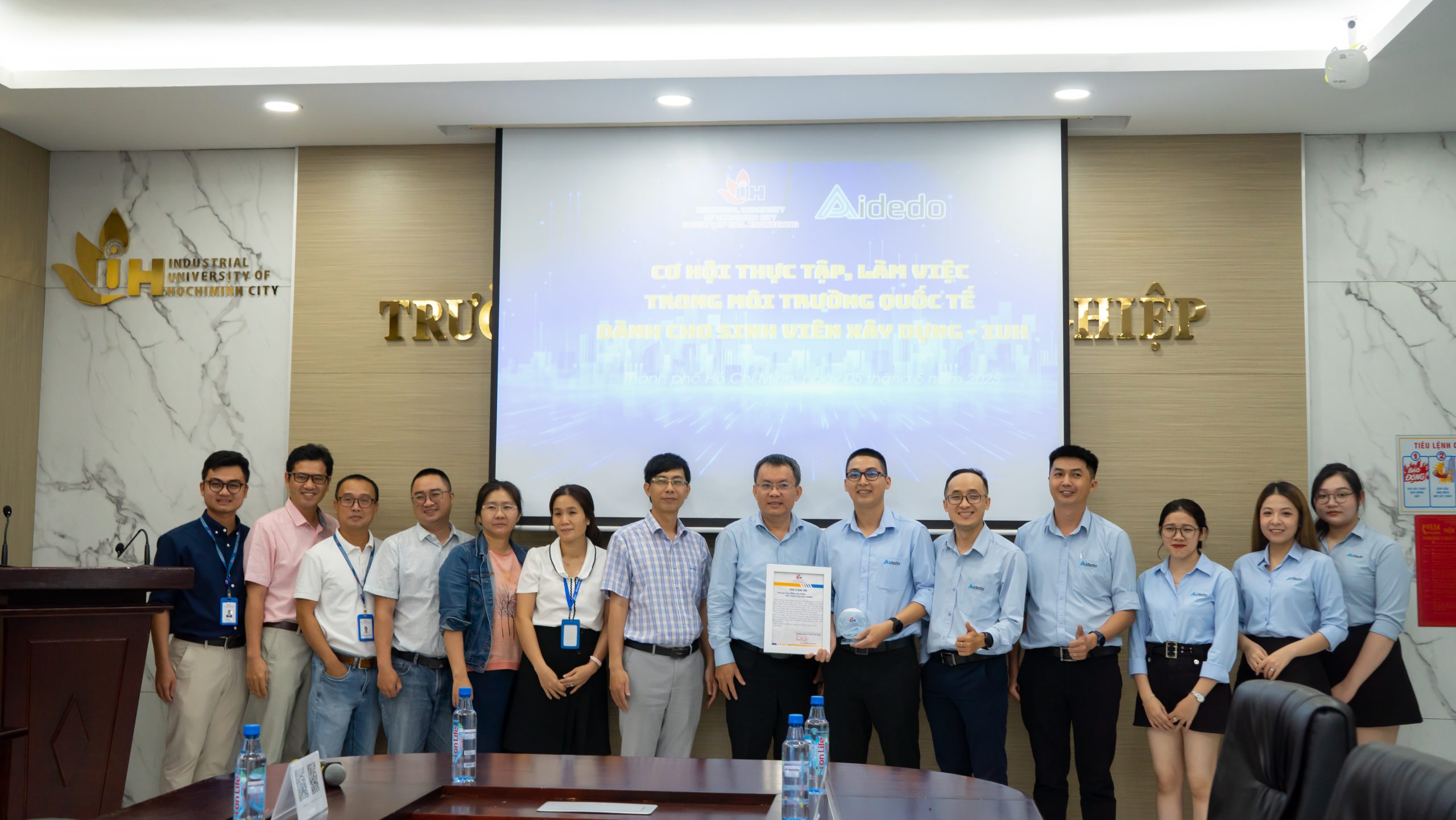 aideo accompanies iuh to expand internship and job opportunities in an international environment for construction students