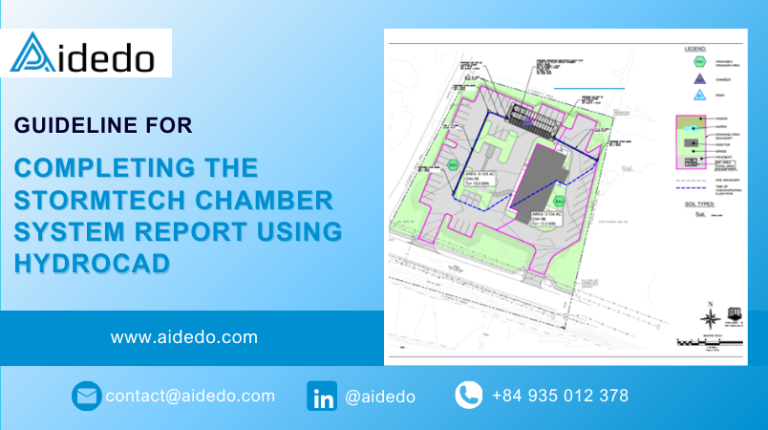 guideline for completing the stormtech chamber system report using hydrocad