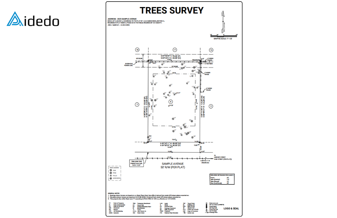 how to complete a tree survey drawing 04 how to complete a tree survey drawing 04