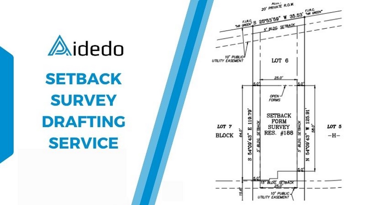 setback survey drafting service