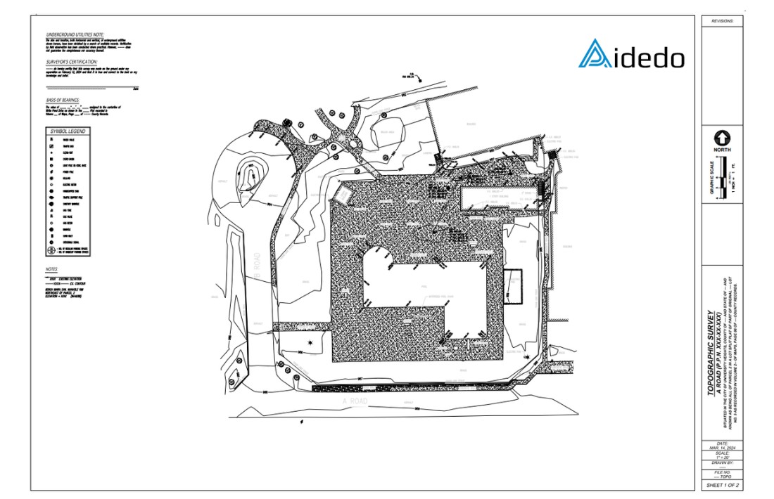 topographic survey drafting outsourcing service 12