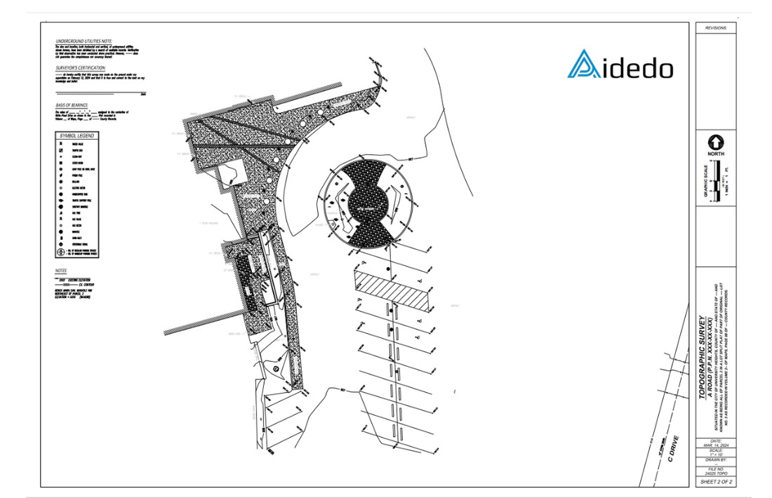topographic survey drafting outsourcing service 13