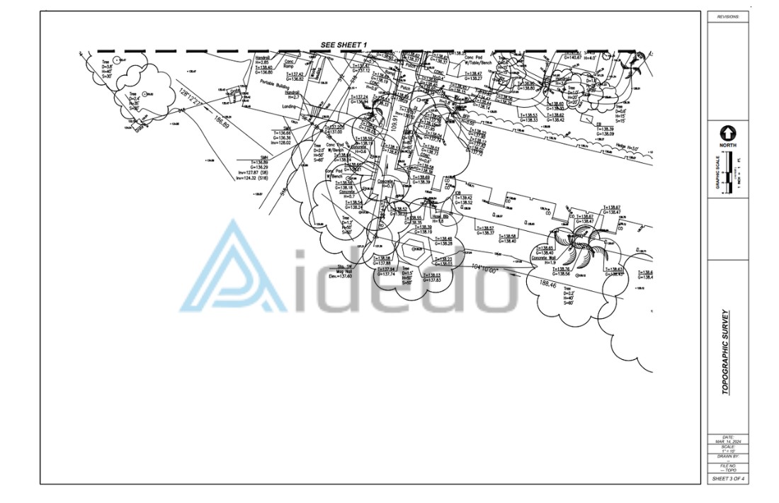 topographic survey drafting outsourcing service 16