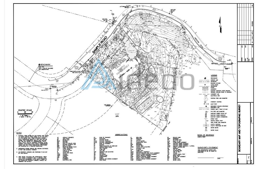 topographic survey drafting outsourcing service 18