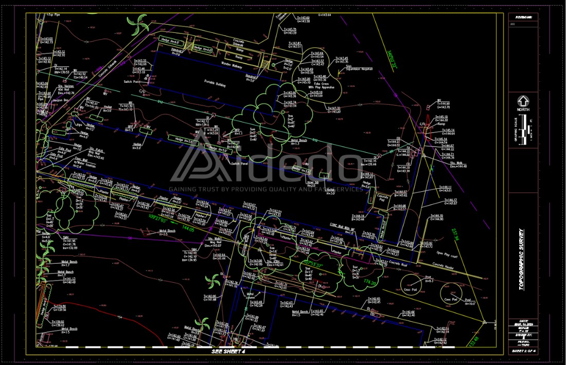 topographic survey drafting outsourcing service 2