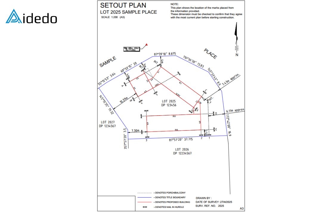 how to complete a set out drawing 04 how to complete a set out drawing 04