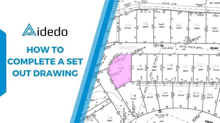 how to complete a set out drawing
