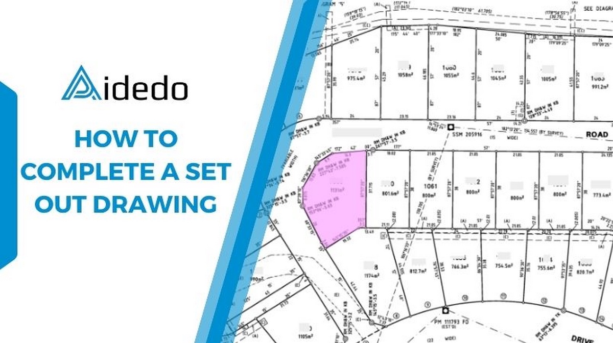 how to complete a set out drawing