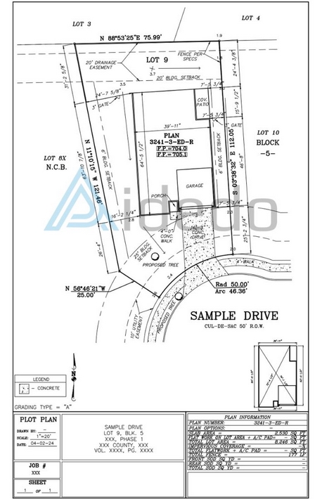 plot plan survey drafting service 05