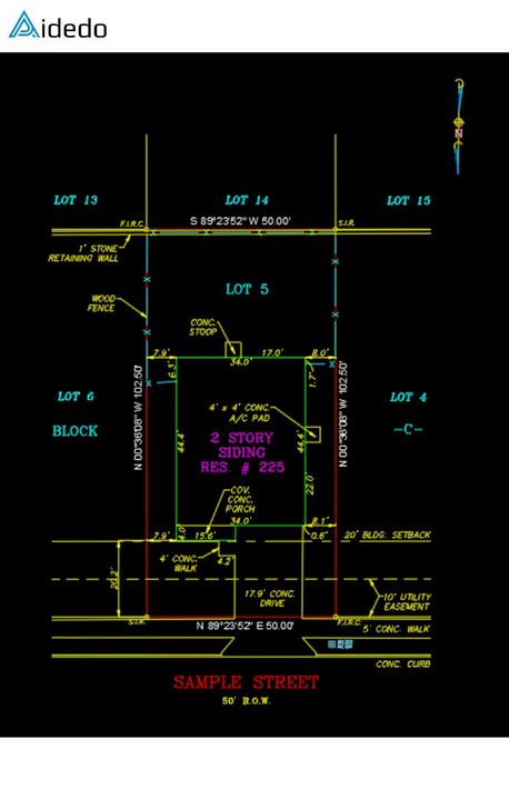 how to complete a final survey drawing from field data 04 how to complete a final survey drawing from field data 04