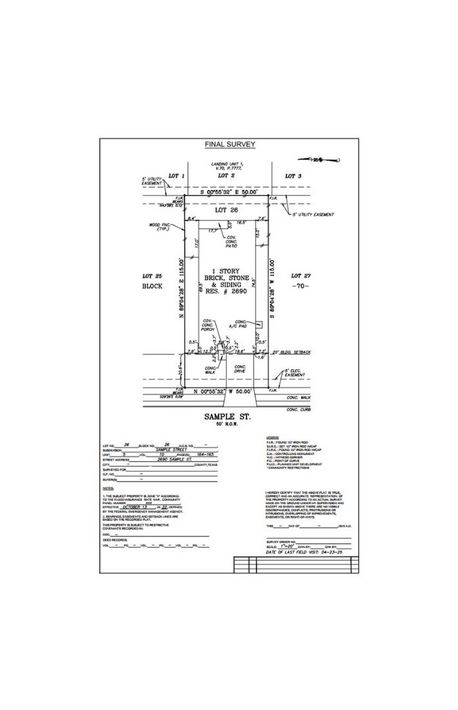 how to complete a final survey drawing from field data 06 how to complete a final survey drawing from field data 06