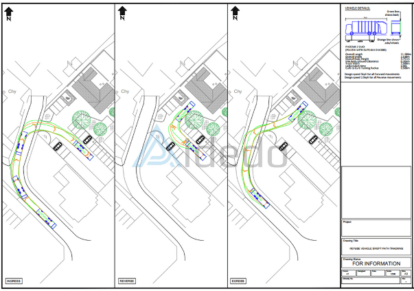 sample swept path tracking