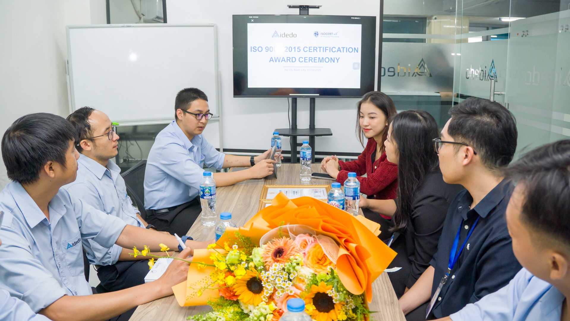 aidedo joint stock company is honored to achieve iso 90012015 certification for its quality management system 04