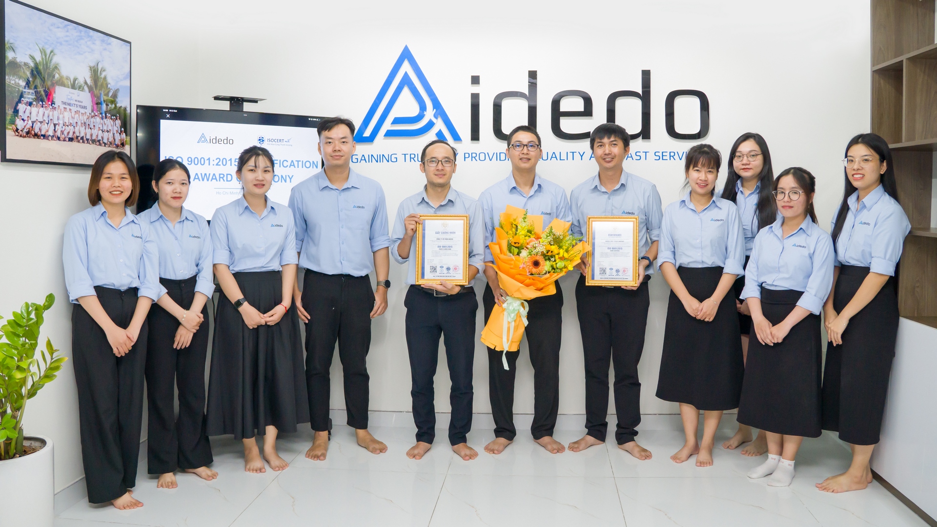 aidedo joint stock company is honored to achieve iso 90012015 certification for its quality management system 11